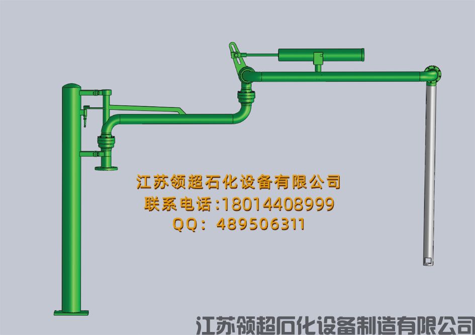 遼寧開(kāi)源客戶定制采購(gòu)的AL1403型汽車頂部裝卸臂（裝油鶴管）已通過(guò)物流發(fā)往使用現(xiàn)場(chǎng)(1)